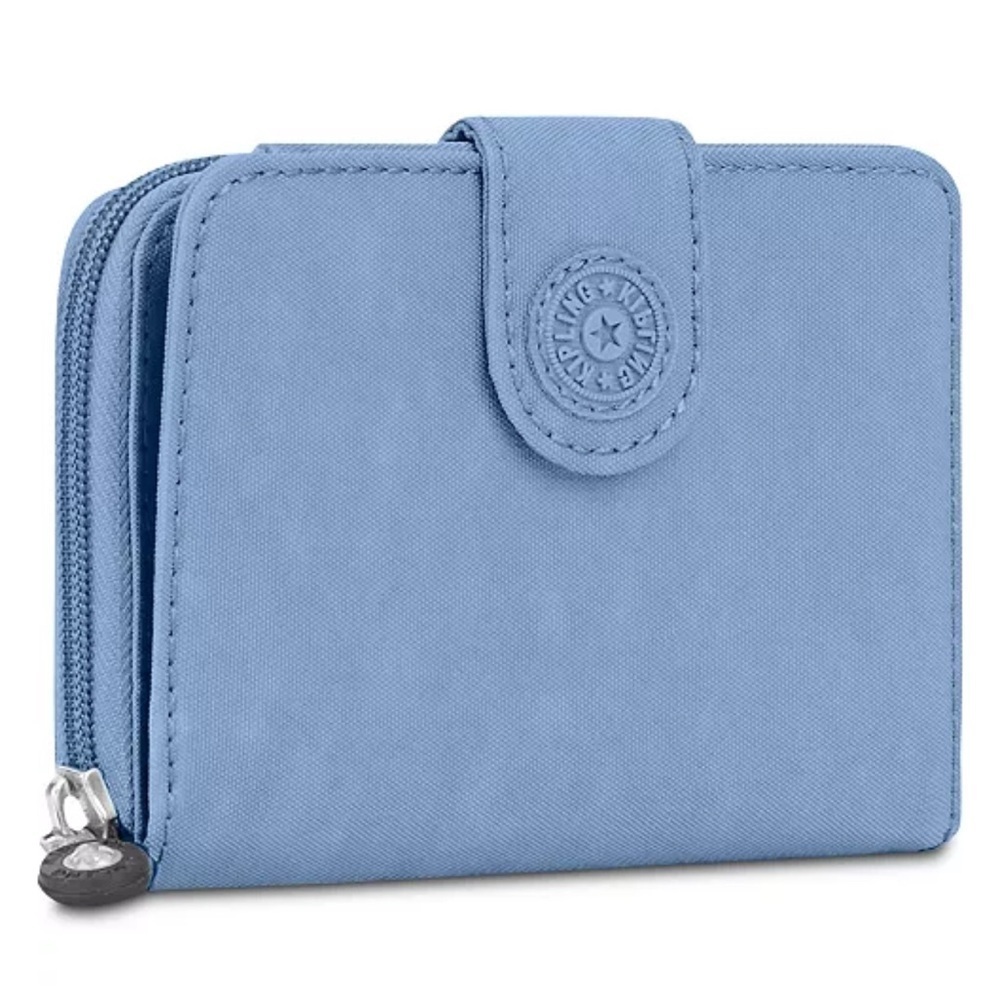 Kipling New Money Small Credit Card Wallet Blue lightweight water resistant - Picture 1 of 12